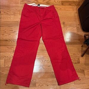 GAP Men's Vibrant Red Cargo Pants